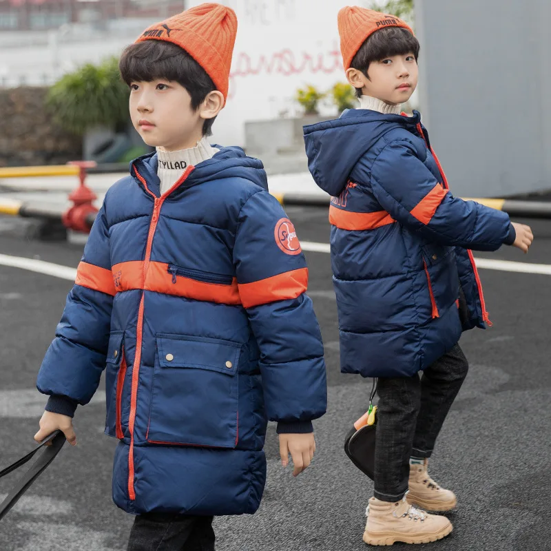 

Boys Down Parkas Cotton Coat 2020 Winter Children Down Jacket -20 Degree Kids Outwear Snowsuits Boys Down Jacket 4 12 -14 Years