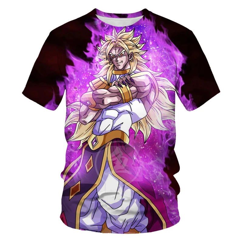 

2021 new men's shirt 3dt street shirt summer dress Japanese anime Wukong casual fashion top