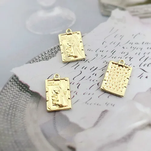 20x12mm Геометрическая форма цвета-удерживающая сплав аксессуары Алмазная чашка Алмазная круглая фигура квадратная Подвеска Серьги DIY материал - Цвет: 20x12mm