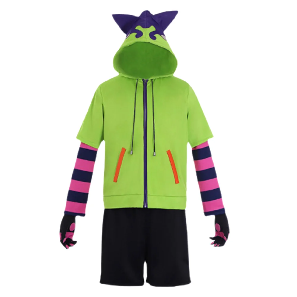 Anime SK8 the Infinity Miya Chinen Cosplay Costume Wig Zipper Jacket Hoodie Suits Unisex Tops Coat Shorts Tail Outfit Sets | Тематическая