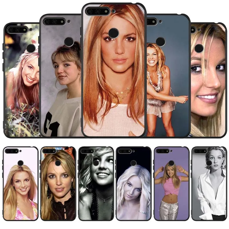 Черный силиконовый чехол Britney для телефона Huawei honor 30 8 8X 9 10 Lite 20 Mate Pro | Мобильные