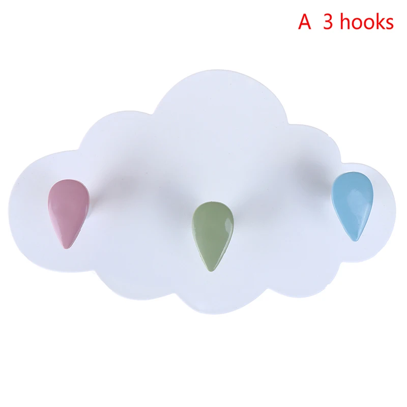 Креативные милые настенные крючки для одежды в форме звезды луны облака без