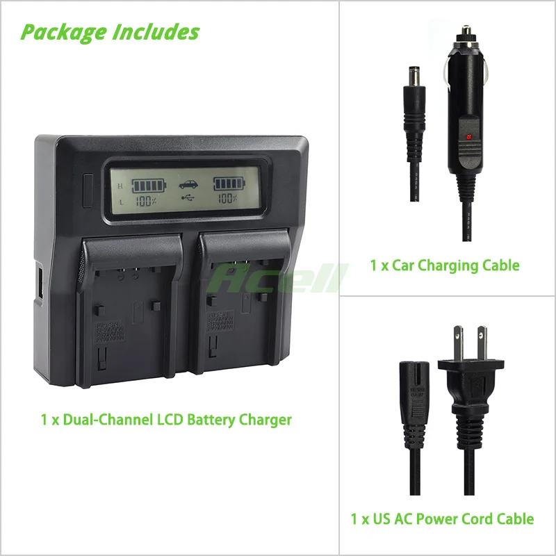Быстрое зарядное устройство с двойным жк дисплеем для SONY NP FV100A FV70A FV50A FV30 FH100 FH70 FH60