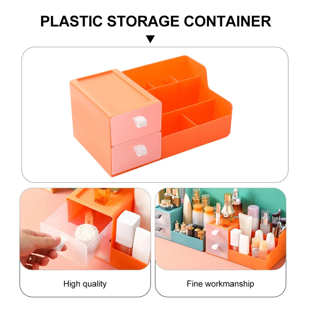 

1PC Desktop Storage Case Drawer Type Makeup Box Sundries Organizing Case