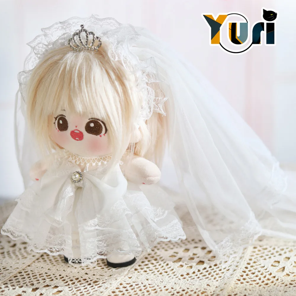Свадебное платье Yuri Kpop Idol Star наряд одежда для плюшевой куклы игрушка тела 20 см