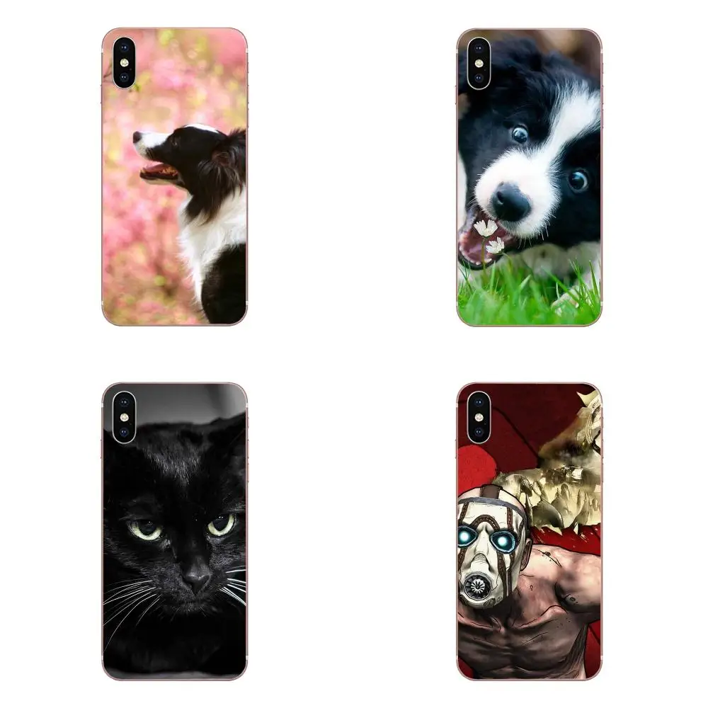 Border собака колли Кот ТПУ чехол для Xiao mi 3 4 4C 4i 5 5s 5X6 6X8 SE Pro Lite A1 Max x 2 Note 4|Бамперы| |