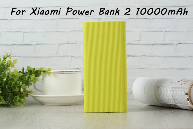 Прозрачный Внешний Противоскользящий силиконовый чехол для Xiaomi power Bank 2 10000 mAh 20000 mAh 2C power Bank чехол резиновый защитный чехол - Цвет: Прозрачный