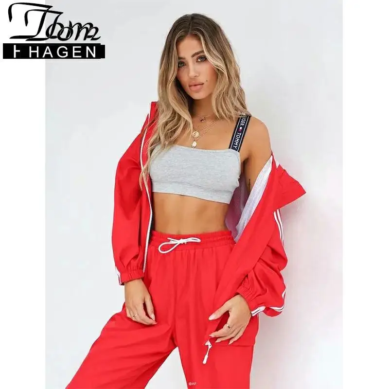 Женский комплект из двух предметов летний спортивный костюм 2020 топ и спортивные