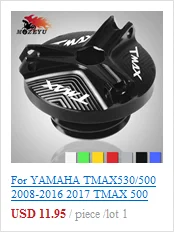 Для YAMAHA TMAX530/500 2008- TMAX 500 TMAX T-MAX 530 SX DX Мотоцикл с ЧПУ машинное масло крышка Болт Винт cover2015