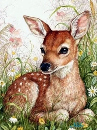 

5D Diamond DIY Deer Painting Craft Kit Home Decor Cross Stitch