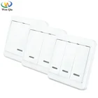 Беспроводной Выключатель с дистанционным управлением, 433 МГц, 86, настенная панель, умный выключатель с дистанционным передатчиком, для зала, спальни, потолочных светильников, настенных ламп