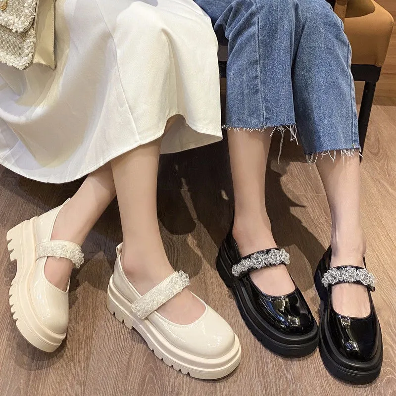 

2021 New Casual Shoes Women's Vulcanized Shoes Thick-soled High-heeled Wedge Sports Women's Shoes Leather Spring and Summer Hot