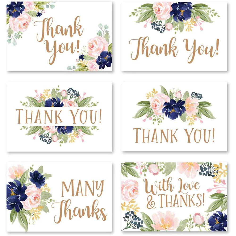 

Поздравительные открытки с надписью «Thank You», 10-30 шт.