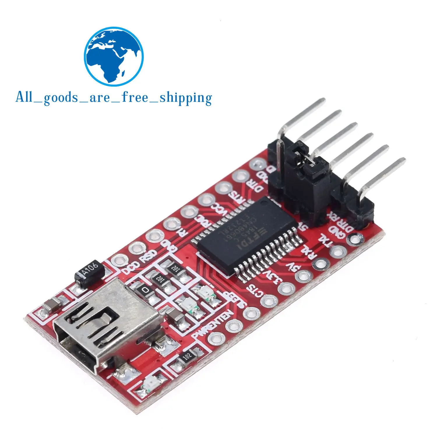 FT232RL FTDI USB 3,3 V 5,5 V to ttl модуль последовательного адаптера forArduin Mini port. Купите хорошее качество! Пожалуйста, выберите меня