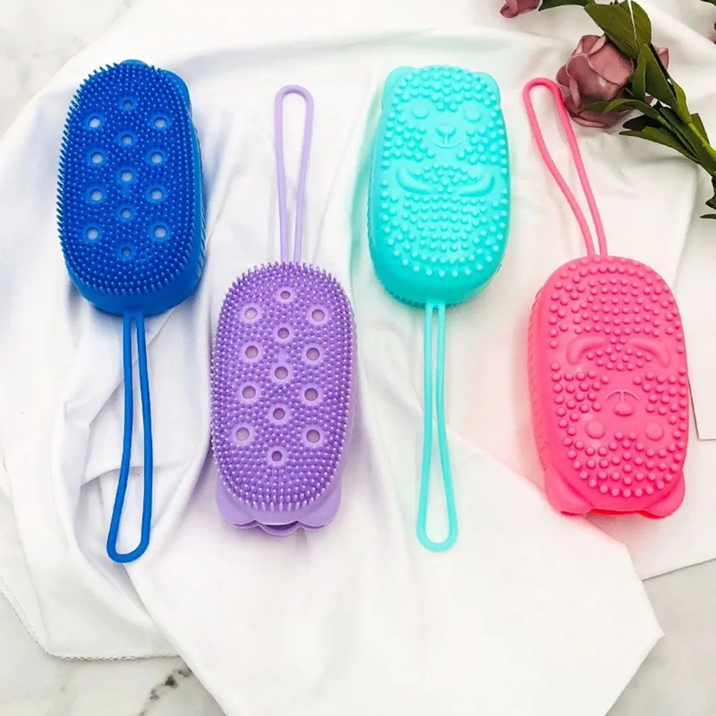

Universal Double-Sided Household Mud Rubbing Artifact Sponge Gloves Bath Wipe Silicone Painless Bath Towel Deep Cleaning