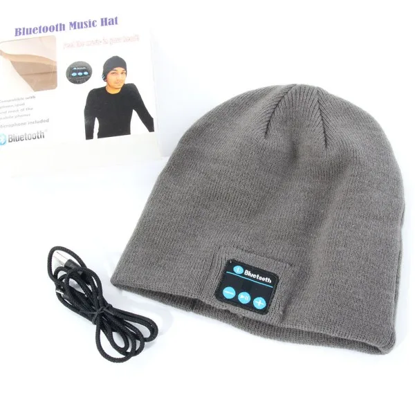 Soft Warm Beanie Hat Earphone Wireless Bluetooth Smart Cap Headset Headphone Speaker Mic Hats S2 New | Электроника