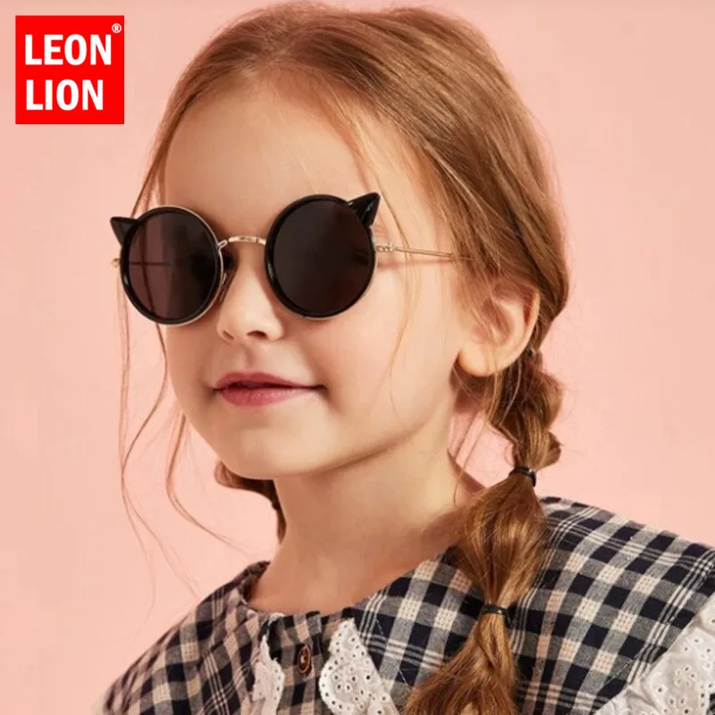 

LeonLion Cat Eye Sunglasses Children Fashion Cute Children Sunglasses Vintage Glasses for Child Vintage Oculos De Sol Feminino
