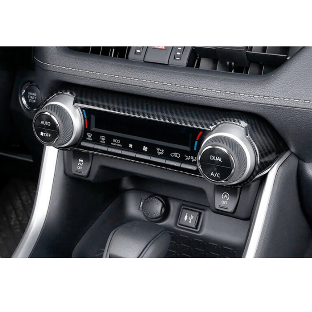 

Fiber Trims Black Cover For Toyota RAV4 19-20 For Toyota RAV4 2019-2020 Interior Trims Air