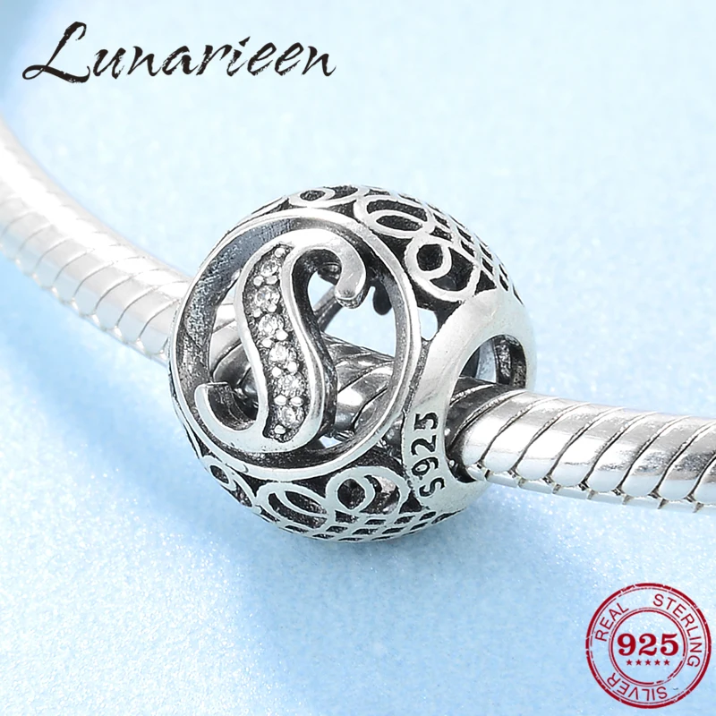 Новые Модные прозрачные циркониевые бусины из стерлингового серебра 925 пробы с