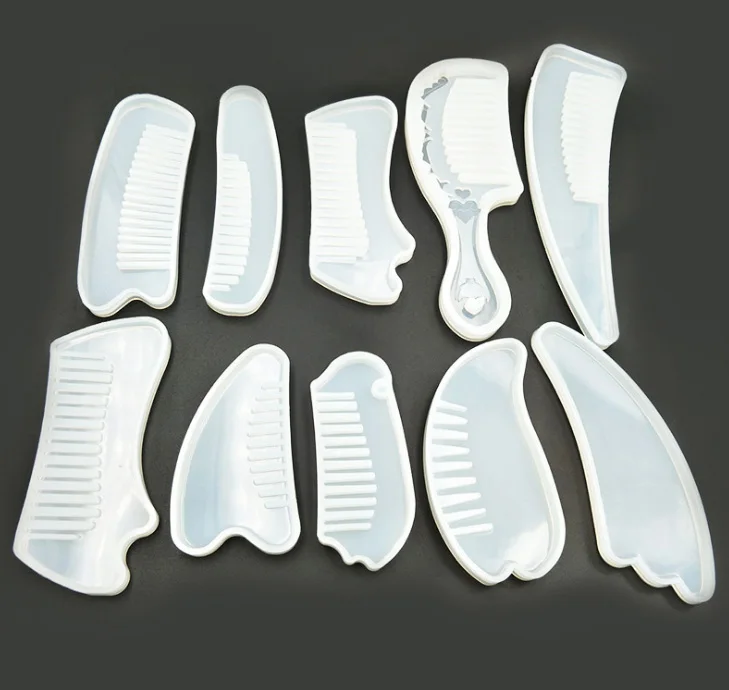 3D Прозрачная силиконовая форма для расчески формы эпоксидной смолы DIY ювелирные