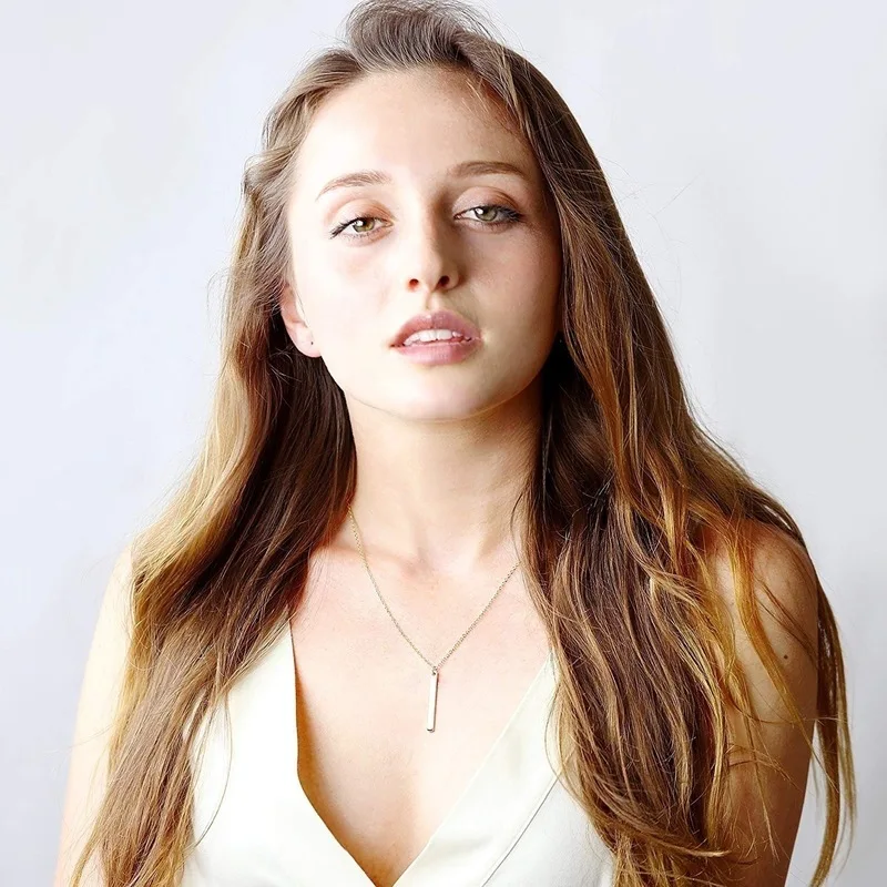 BUENOS Fashion Simple Love Initial Necklace Women Straight Couple 26 Letters Pendant Jewelry Gift | Украшения и аксессуары