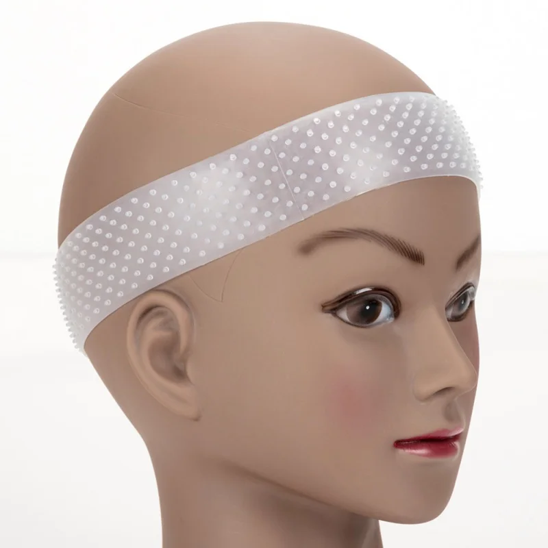 Универсальная Нескользящая повязка на голову Прозрачная силиконовая большой