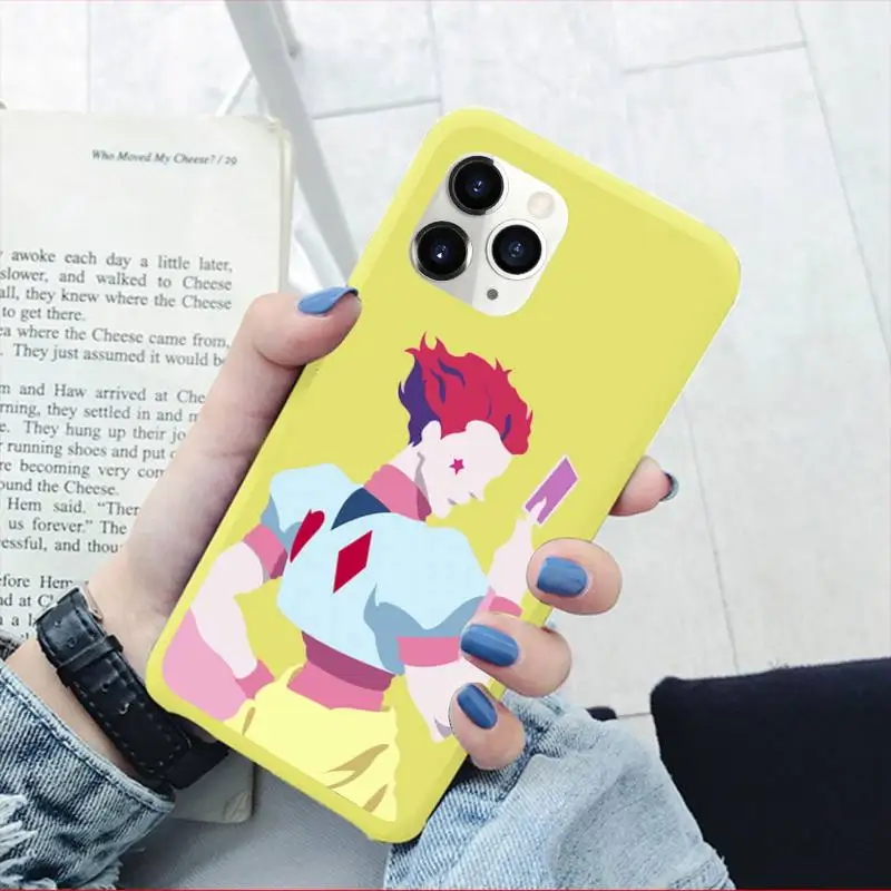 

Hisoka Anime Hunter X hunter Phone Case Candy Color for iPhone 11 12 pro XS MAX 8 7 6 6S Plus X 5S SE 2020 XR