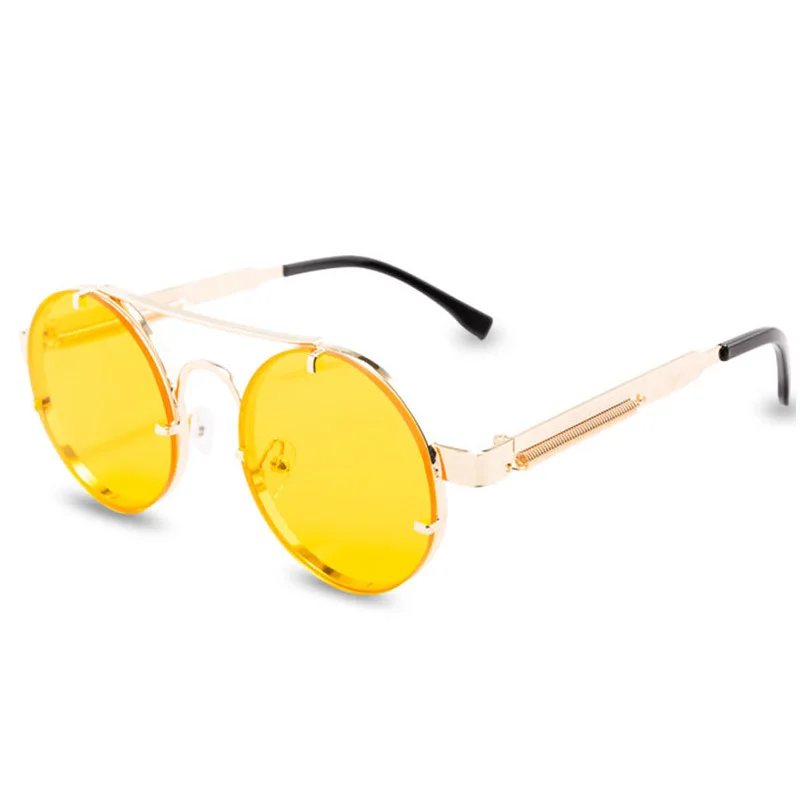 

Round Steampunk Sunglasses Brand Design Men Women Metal Punk Sun glasses Vintage Sunglass UV400 Shades Eyewear Gafas de Sol