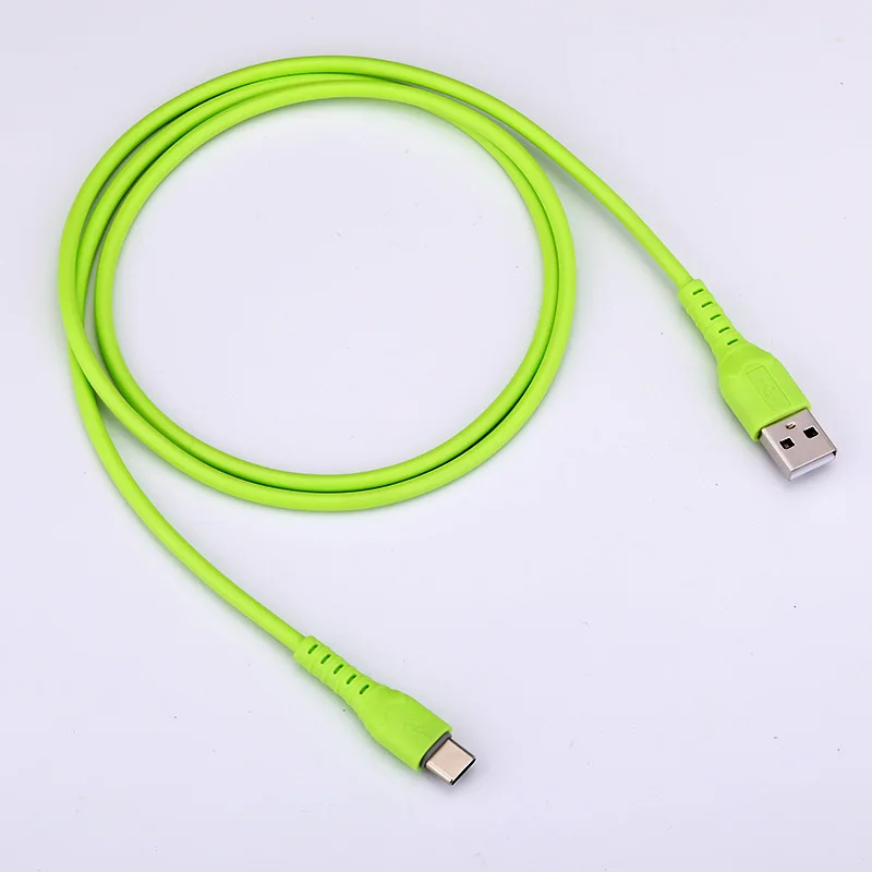 Антифриз жидкий силиконовый USB кабель ощущение кожи зарядная линия Micor Type C