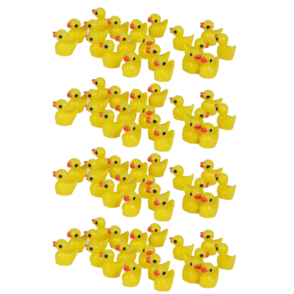 

80pcs DIY Fairy Garden Miniature Dollhouse Ducks Flower Pot Micro Landscape Ornament Craft Statue Micro Decoration Set