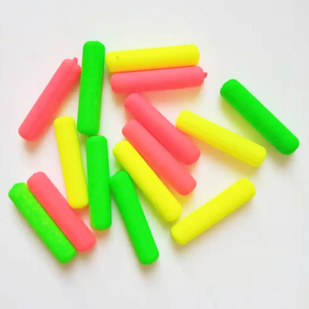 100 шт 20 мм поплавок для рыбалки плавающий пенопласт цилиндрический индикатор