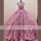 Женское бальное платье Золушки, розовое бальное платье с аппликацией и бисером, 16 цветов, 2021