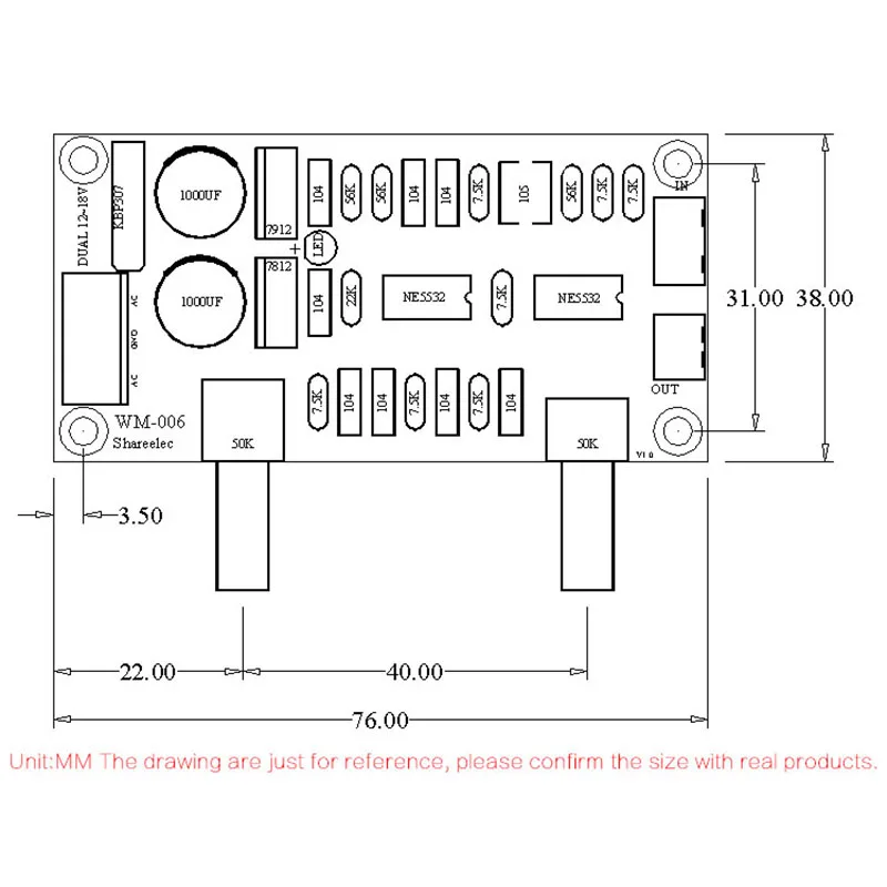 Низкочастотный фильтр бас сабвуфер предусилитель Плата усилителя двойной