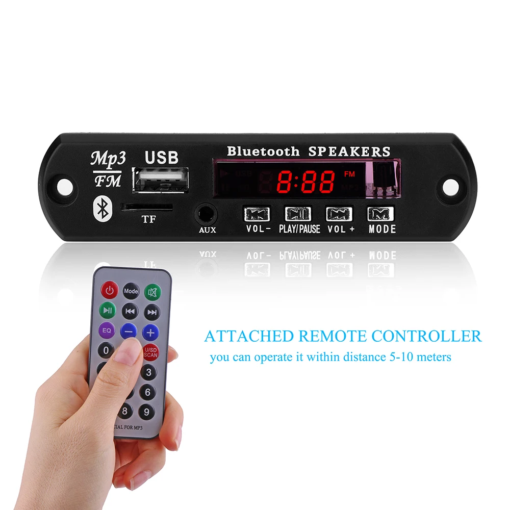 Bluetooth FM трансмиттер беспроводной автомобильный комплект аудио модуль USB TF Радио
