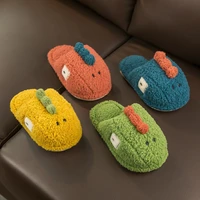 childrens slippers qinter boys baby warm and non slip household lovely dinosaur floor slippers kids cotton slippers