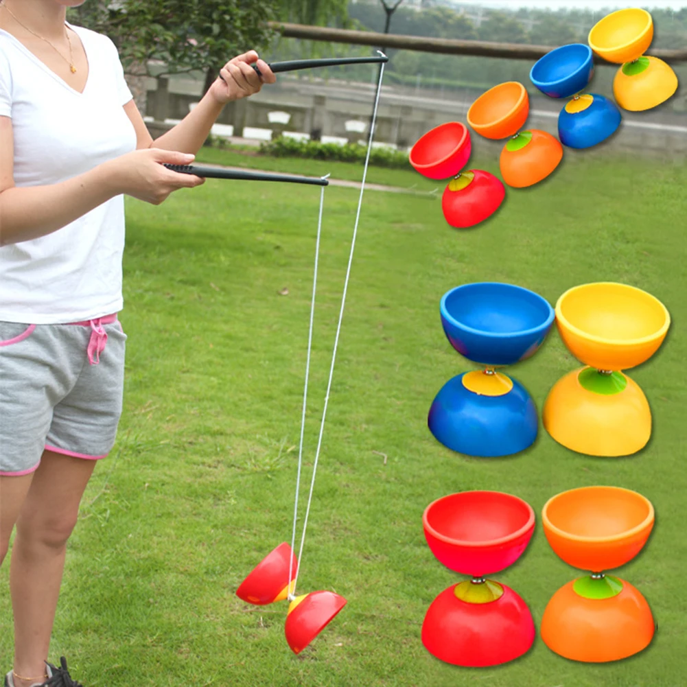 Забавный Китайский YOYO с 3 подшипниками набор металлических палочек сумка игрушки