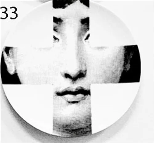 33 " 7" " Мода Fornasetti Тарелка декоративная подвесная тарелка домашнее украшение Настенная посуда керамический Декор Европейское настенное блюдо - Цвет: 33