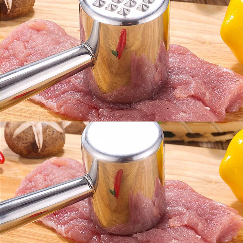 

Metal Meat Tenderizer Hammer Mallet Tool for Pounding Beef, Steak, Chicken, Pork, Aluminum Alloy Meat Hammer Kitchen Gadgets