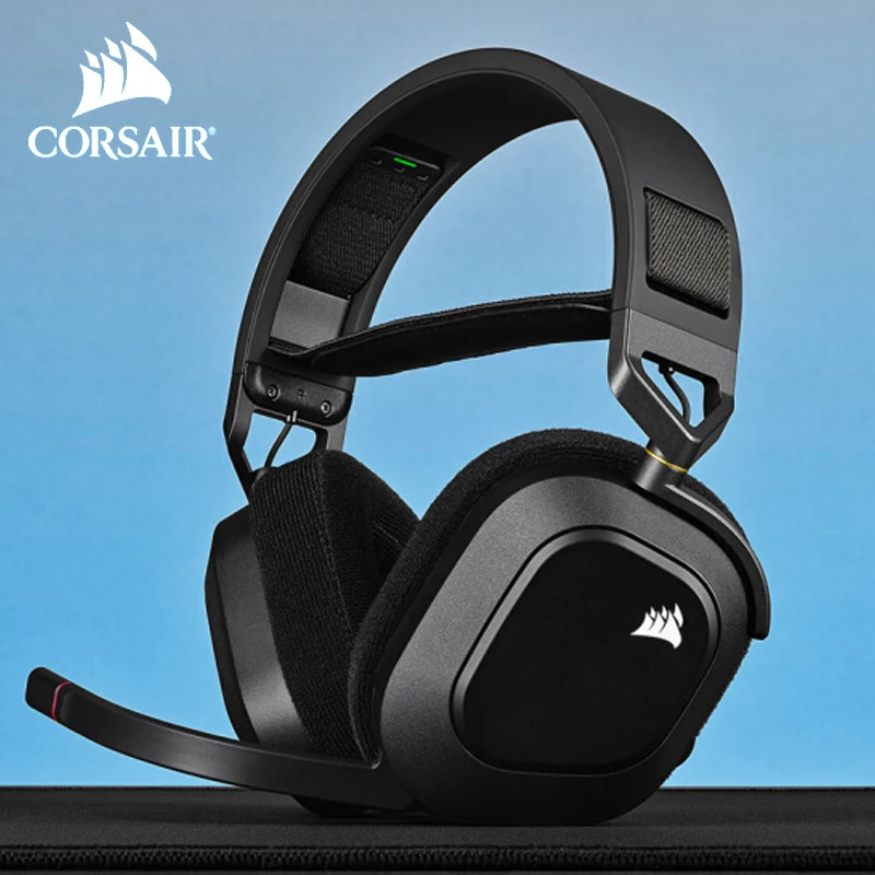 

Беспроводная игровая гарнитура CORSAIR HS80 с RGB-подсветкой, с пространственным аудио, работает с ПК, PS5, PS4 Carbon