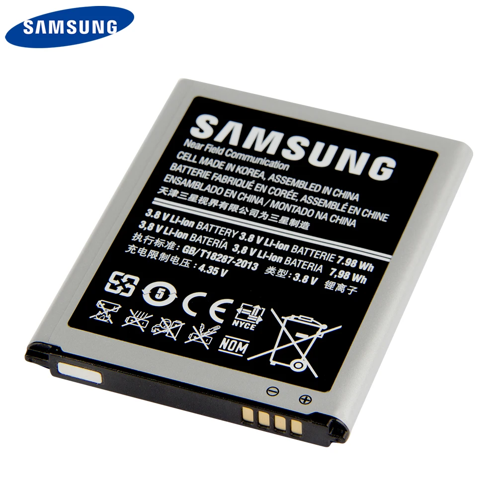 Оригинальная Аккумуляторная батарея Samsung Φ для Galaxy S3 I9300 EB-L1G6LLU I9308 L710 I535 Подлинная