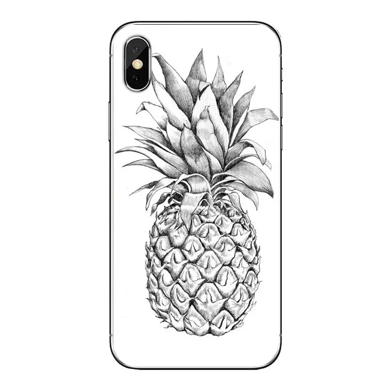 Прозрачные мягкие чехлы для samsung Galaxy S2 S3 S4 S5 MINI S6 S7 edge S8 S9 Plus Note 2 3 4 5 8 Coque Fundas ананас |