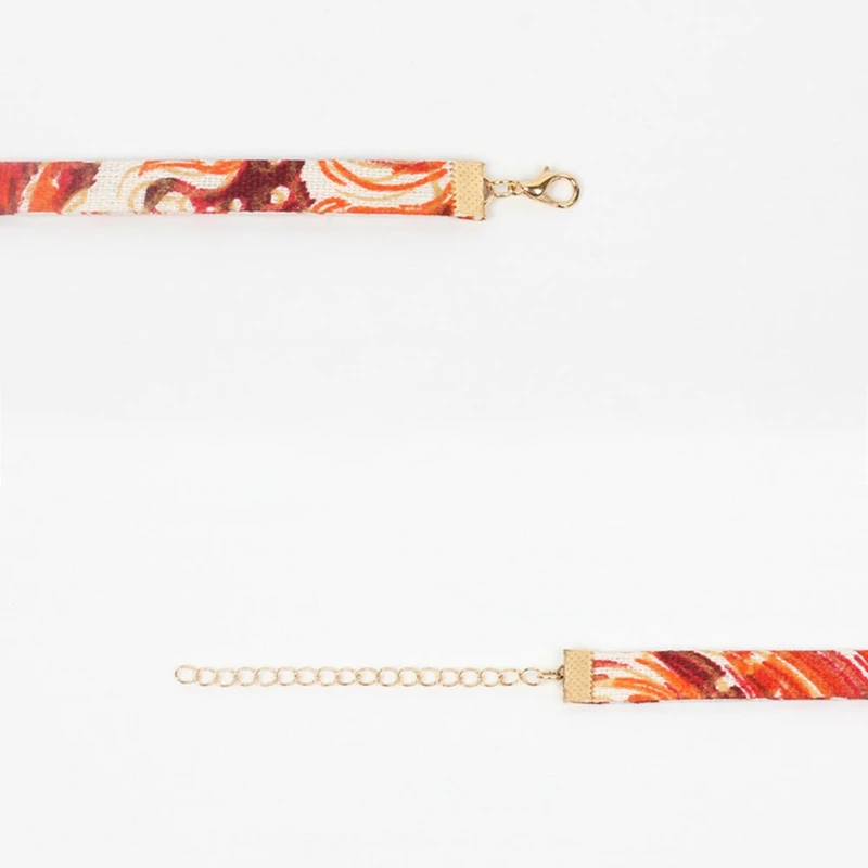 Japanese Retro Crane Cherry Tassel Choker Dark Red Personality Neck Band Collar Chain Jewelry Accessory Gift | Украшения и