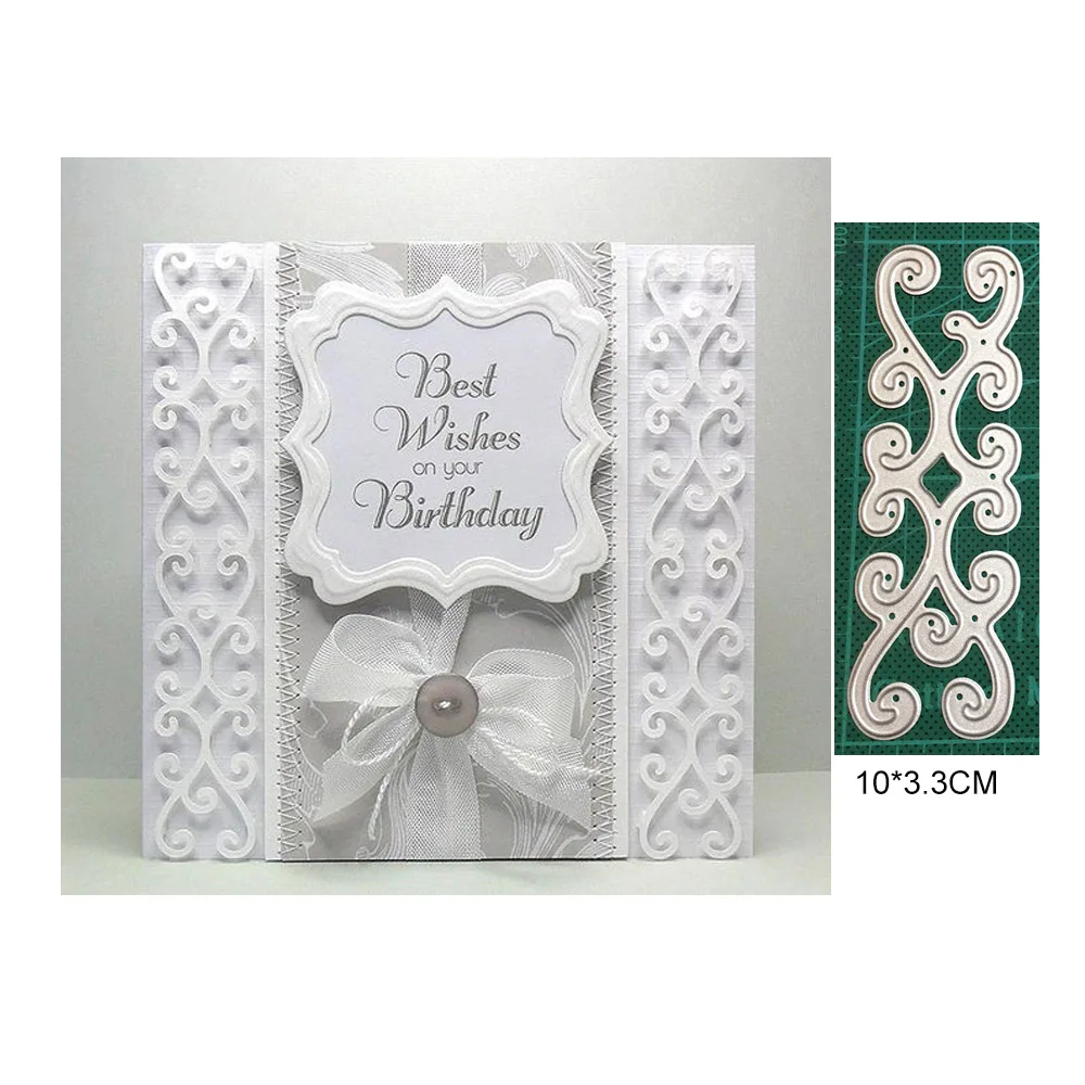 Кружевное платье с вырезом сердечком границы металлические высекальные формы