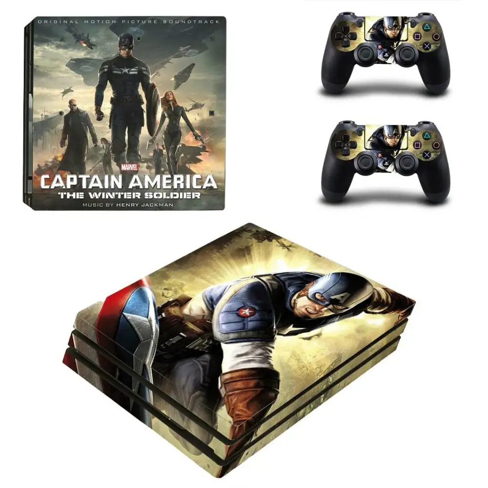Наклейка Marvel Мстители PS4 Pro s PS 4 Play station Виниловая наклейка для playstation консоль и