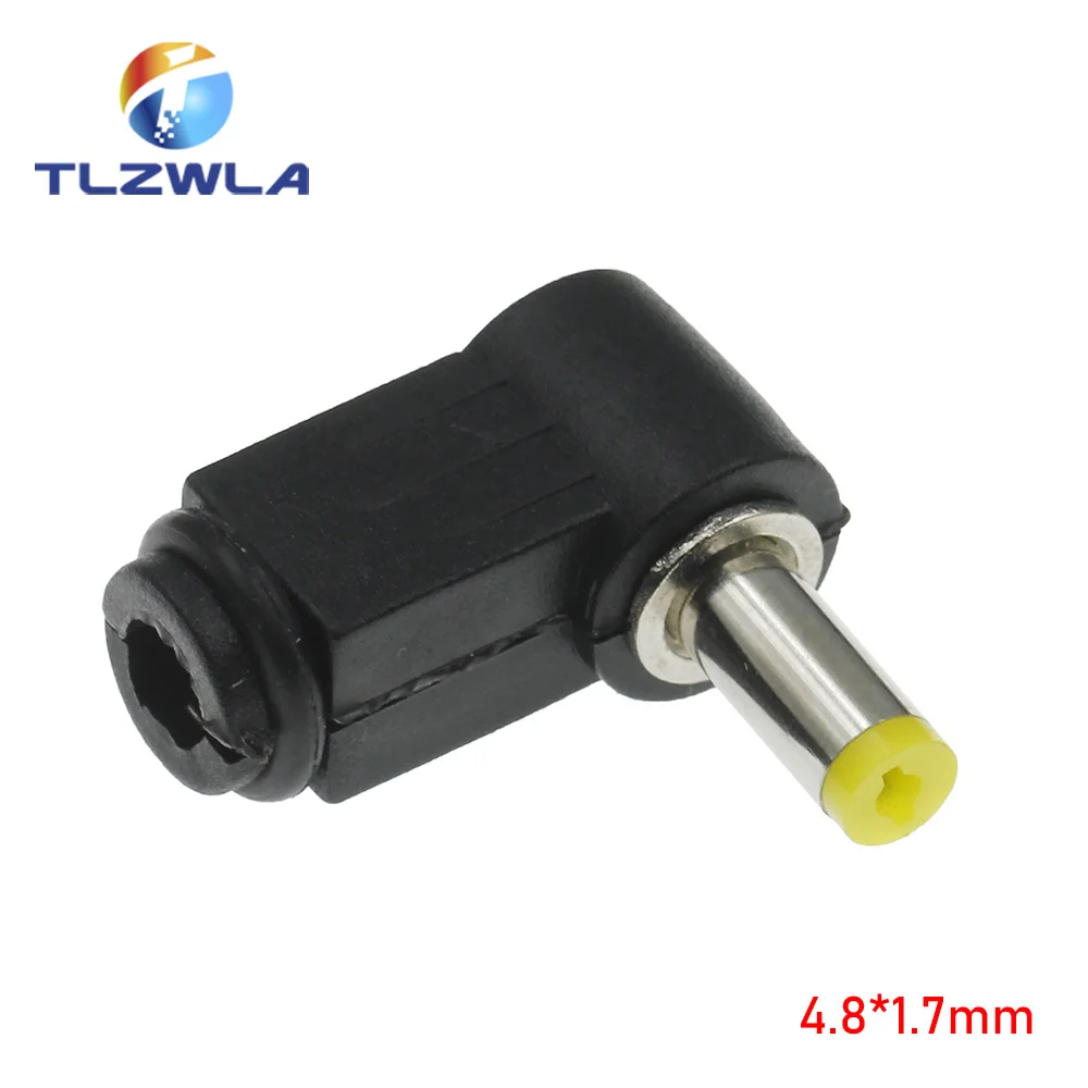 10Pcs DC plug 90 degree elbow 5.5*2.1mm DC power plug wiring assembly 5.5*2.5mm welding wire type 4.8x1.7mm 4.0x1.7mm 3.5x1.35mm images - 6