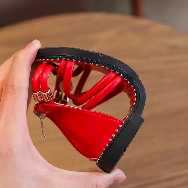 JGVIKOTO 2020 летние новые сандалии для девочек Сандалии гладиаторы маленьких и