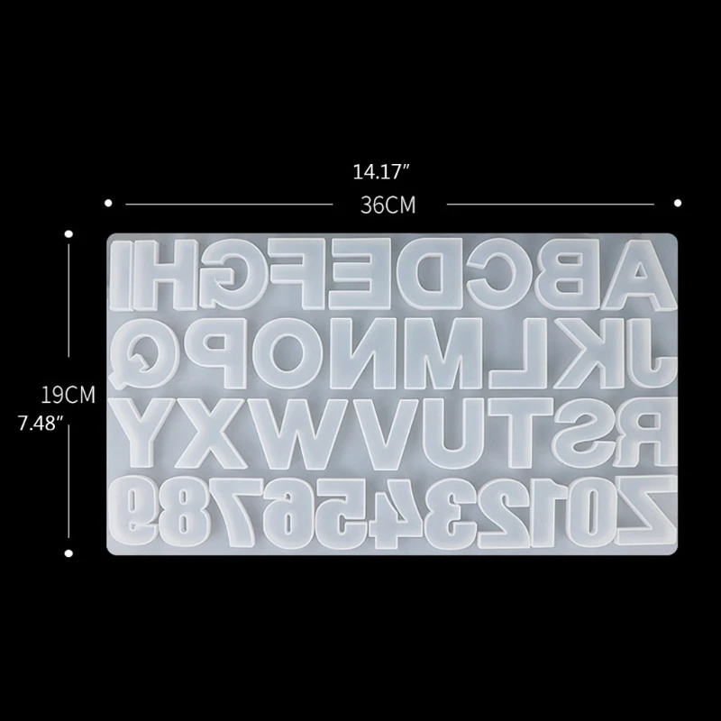 

13MC Number Alphabet Resin Silicone Mold 26 English Letter Pendant Mold Jewelry DIY