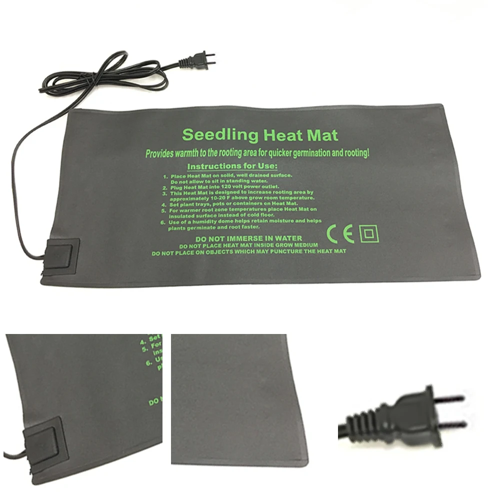

Seedling Propagator Heat Mat Seed Starting Plant Heating Pad Hydroponic Heating Pad Waterproof Mat Warmer Bed Mat for Seed