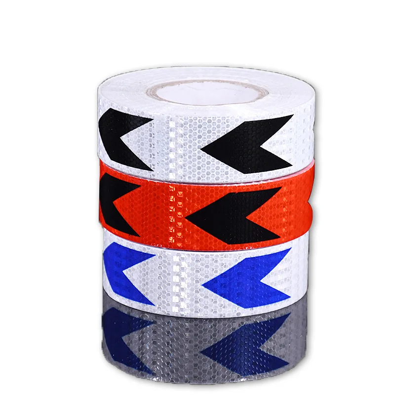 

Car body reflective sticker lattice with arrow tape warning tape arrow guide mark