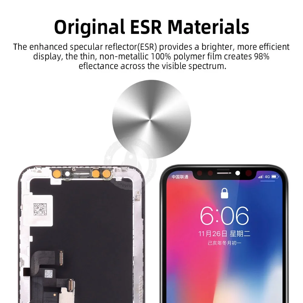 AMOLED дисплей для iPhone X lcd XR XS 11 Pro MAX ЖК-дисплей сенсорный экран дигитайзер с рамкой Замена для iPhone XS Max ЖК